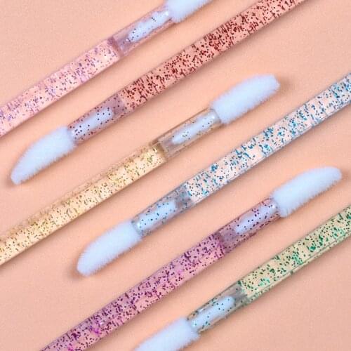 Wholesale 50 bags Disposable Eyelash Brush Crystal Micro Brushes Lash Extension Applicator Cleaner Beauty Makeup Tool 50 Pcs/Bag