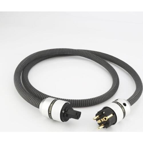 P104+DW45 5N Copper SCHUKO Power Cable EUR power plug hifi power cord cable for DVD CD AMP