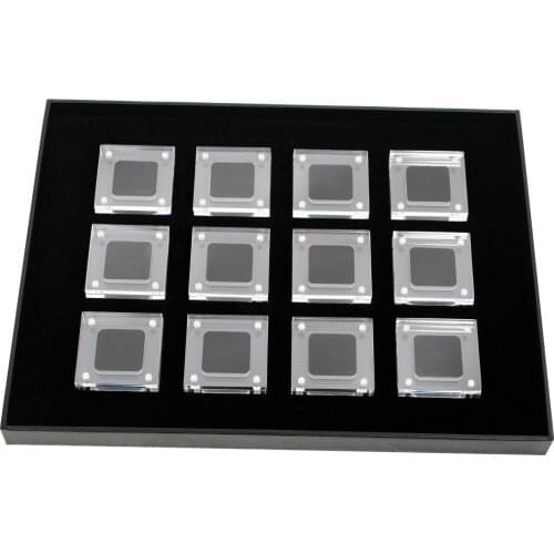 Professional High Quality Clear Acrylic Jewelry Container Set Diamond Gemstone Display Box Tray