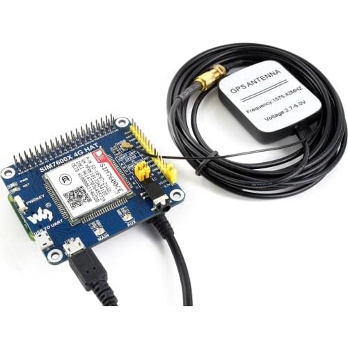 Raspberry Pie 4B / 3B + / Zero W Sim7600ce 4G / 3G / 2G Communication Expansion Board GNSS Positioning