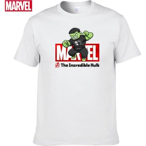 Marvel The Avengers Hulk T-shirt Comfortable Breathable 100% cotton Fashion clothes for teens Summer Tops Men clothing #158