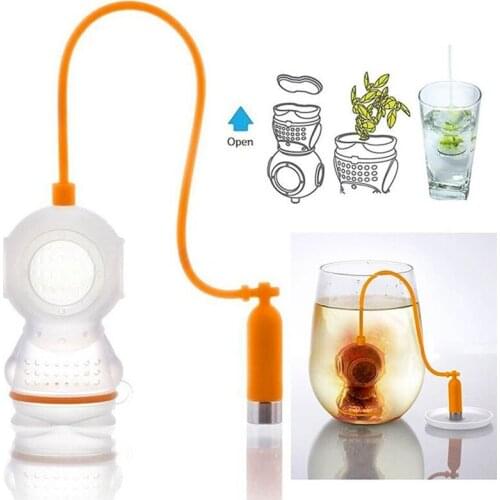 Creative Divers Tea Maker Multi-color Selection Silicone Divers Tea Drainer Tea Set Divers Tea Strainer Gift for Friends