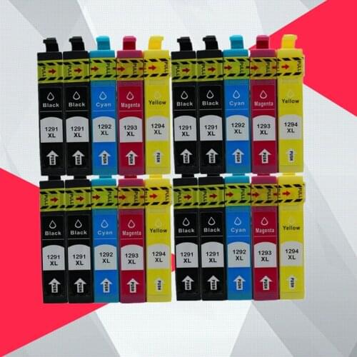 20PK Compatible T1291 T1295 T 1291 Ink cartridge for EPSON 129XL 12XL stylus SX235W SX425W SX420W SX438W SX525WD SX535WD Printer