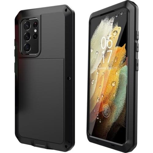 Heavy Duty Protection Doom For samsung s21 ultra case Cover Shockproof For samsung galaxy s21 Plus phone case Metal Funda coque