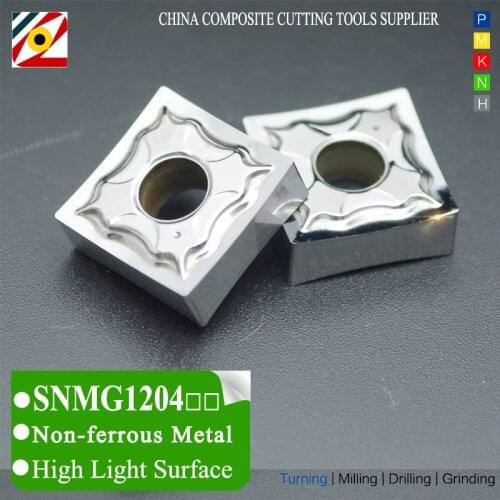 EDGEV CNC Carbide Inserts SNMG120404 SNMG120408 SNGG AC Lathe Cutter Tungsten Insert Turning Tool Machining Aluminum Copper