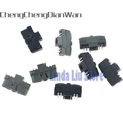 ChengChengDianWan 100pcs/lot Black and Grey Repair parts Earphone Socket slots For XBOX360 xbox 360 Wireless Wired Controller