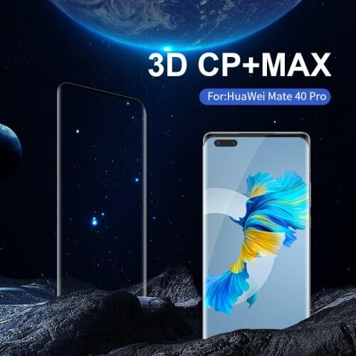 Screen Protector For Huawei Mate 40 Pro Tempered Glass Nillkin 3D CP+MAX Anti-Explosion Fully Covered Glass Film