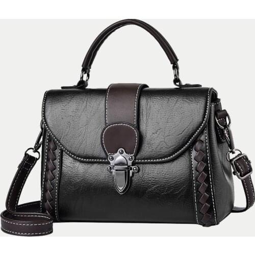Vintage PU Leather Shoulder Bag for Women Flap Crossbody Bags Female Small Messenger Bag Purse Retro Handbag Clutch