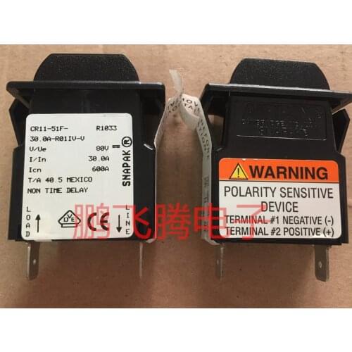 1PCS United States AIRPAX Ebers CR11-51F-30.0A-B01IV-V 30A 1P 80V equipment circuit breaker