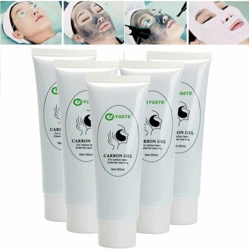 10pcs 5pcs 2pcs 1pcs Safe Carbon Cream Gel For ND YAG Laser Skin Rejuvenation Skin Whitening Skin Deep Cleaning 80ml Free Ship