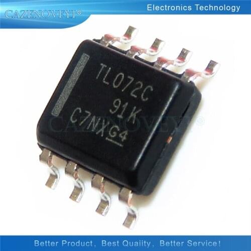 10pcs/lot TL072CDR TL072IDR TL072CDT TL072C TL072 SOP-8 In Stock