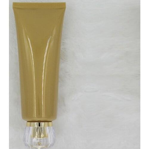 10pcs 100g Screw cap Lotion Cream gold Soft Tube For Cosmetic Packaging Plastic Tube Bottle Travel Size Squeeze Containers