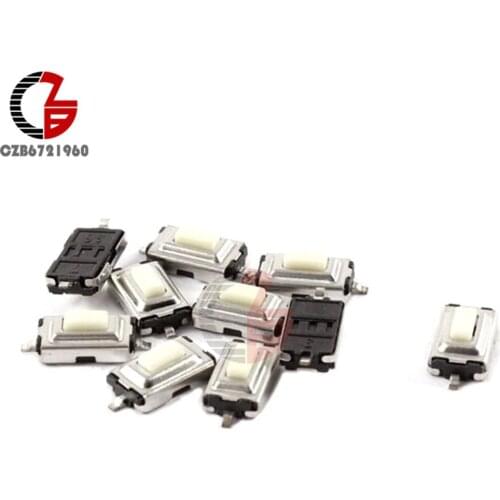 100pcs 3X6X2.5mm Tactile Push Button Switch Tact Switches Mini Micro Switch 2-Pin SMD