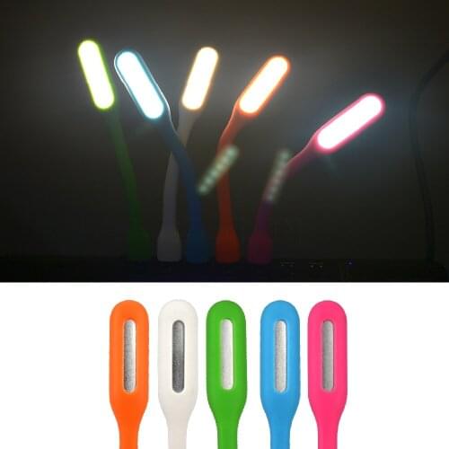 2pcs Mini USB LED Book Light Power Bank Reading Lamp Notebook Portable LED Lamp USB Night Lights