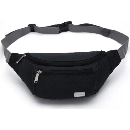 2021New Fashion Oxford Cloth Waist Bag Fanny Pack Sports Travel Outdoor Solid Color Chest Bag
