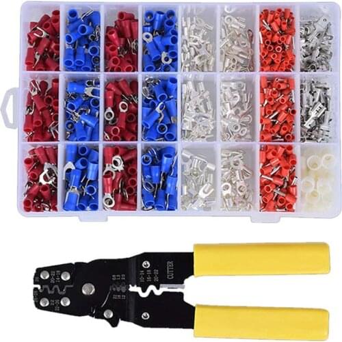 24 Types Mixed in One Box Cold-pressed Terminal Connection Terminal Preinsulated Terminal Tube Type Terminal Set