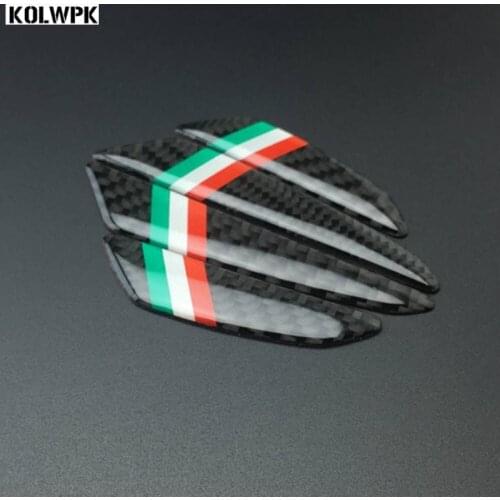 4PCS car door protector carbon fiber door side stickers car Anti-collision Strips Sticker For alfa romeo 159 147 156 giulietta