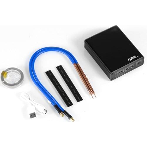 6 Gears Mini Spot-Welding Type-C Recharging with Fast-recharge Function for Soldering DIY Lithium Battery by Using 0.1-0.2mm