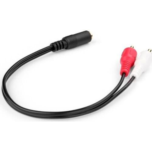 3.5mm to RCA Stereo Audio Cable Adapter,3.5mm Female to Stereo RCA Male Bi-Directional AUX Auxiliary Male Headphone Jack Plug
