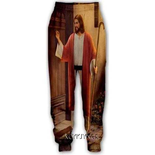 New Unisex God Religion Christ Jesus 3D Print Causal Clothing Fashion Men Women Hip Hop Pants Plus Size S-7XL Trouser Jogger