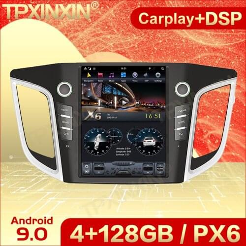 Carplay 2 Din Android 9 Tesla Multimedia Stereo For Hyundai IX25 2014 2015 2016 2017 2018 WiFi Navi Video Audio Player Head Unit