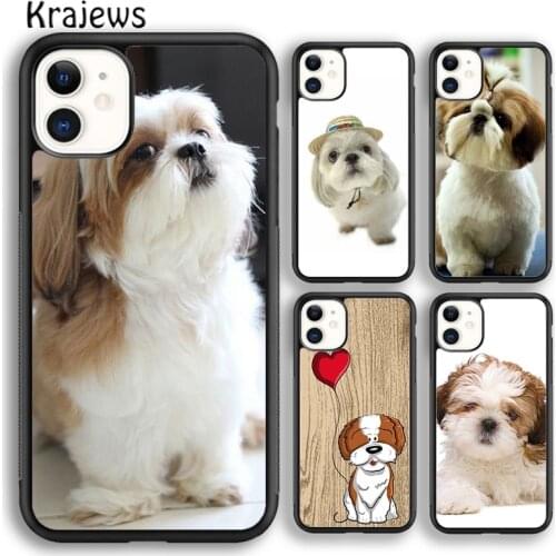 Krajews Shih Tzu Shitzu Dog Puppy Phone Case Cover For iPhone 5s 6s 7 8 plus X XS XR 11 12 pro max Samsung Galaxy S8 S9 S10 Plus