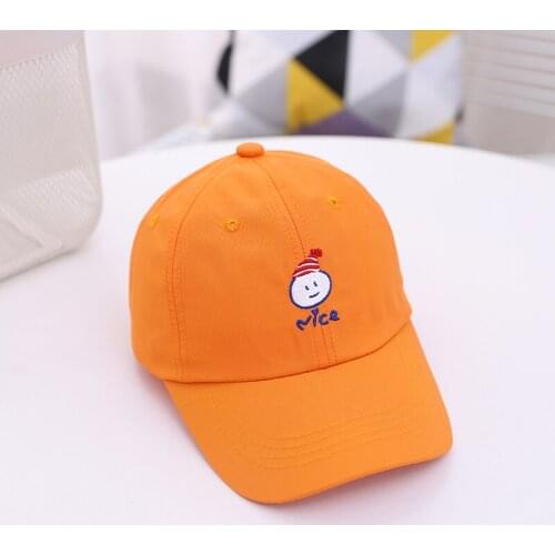 Children 2-8 Years Old Concise and Cute Caps Cartoon Embroidery Baseball Caps for Boys and Girls UV-Proof Baseball Caps