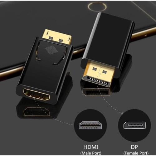 DP To HDMI-compatible Max Display port Adapter Male To Female Cable Converter To HDMI-compatible Adapter For TV PC Projector