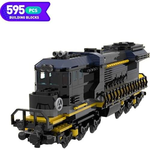 MOC City Train Power Function High-tech Building Block Technical Car Bricks Creator Expert for Children Kids Gift Education Toys