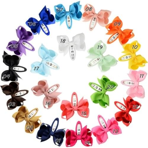 MengNa 20 Color 60pcs Grosgrain Boutique Ribbon Bows with Bobby Pin for Hair Clips Hair Pins Hair Accessories