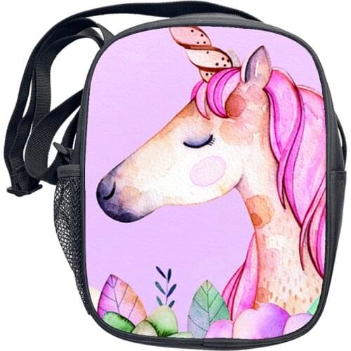 Unicorn Mini Messenger Bag Smash Bros Girls Boys Cross body Bags Children School Bags Kids Bookbag Small Shoulder Bag