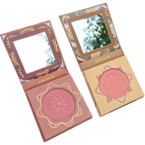 Milk Tea Blush Peach Pallete Face Mineral Pigment Cheek Blusher Powder Makeup Professional Contour Shadow Pink Blusher