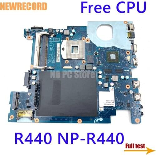 NEWRECORD BA92-06504B BA92-06504A BA41-01269A BA41-01270A For Samsung R440 NP-R440 laptop motherboard HM55 HD 4500 ddr3 Free CPU