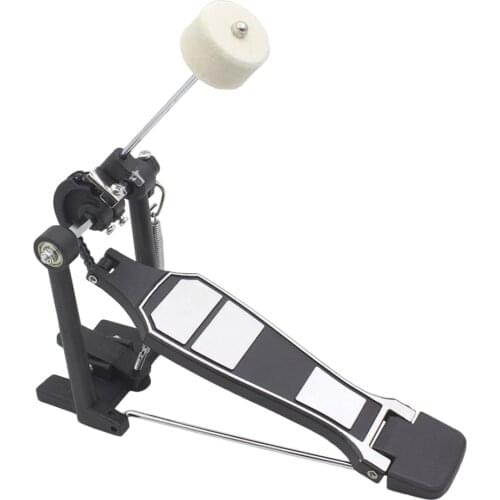 Single Foot Pedal with Drum Wool Beater Single Chain Drive for Drum Band 12.99x5.51x9.45inch