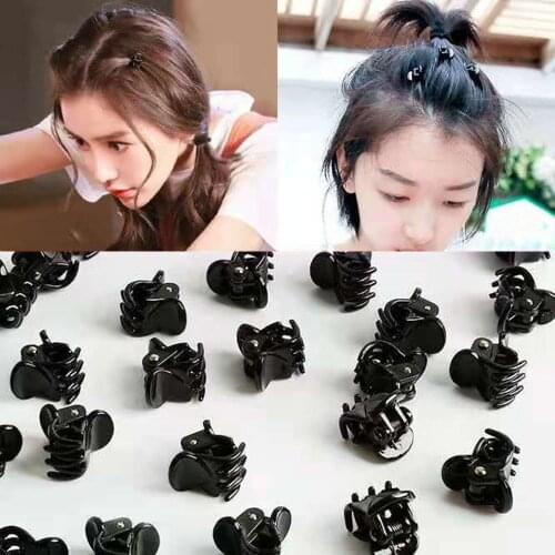 Plastic Mini Hair Clip Claw Cute Hair Clips Plastic Black Hairpin Clamp For Ladies Headwear Hair Styling Tools