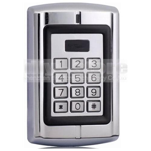 DIYSECUR Door Access Control RFID ID Card Reader Metal Case Keypad Security System Kit For House Office BC2000