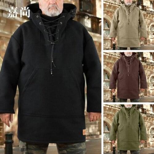 Woolen Coat Trench Windbreaker Jacket 2021 Mens Slim Fit Winter Mid-Length Sweater Coats Homme Plus Size Casual Trendy Top