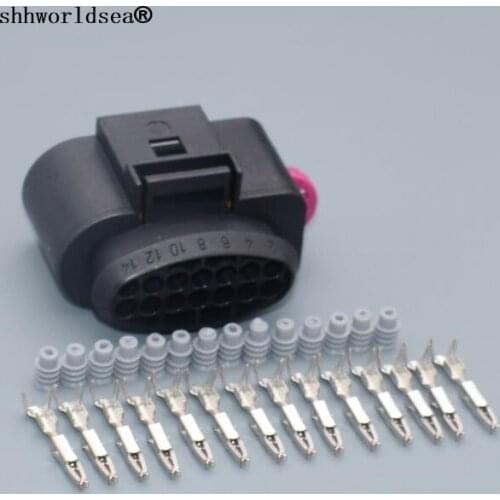 Shhworldsea 14 pin Wire Plug Harness Connector For VW Touran Touareg Transporter Golf Jetta Passat For Audi For Seat 6X0973717