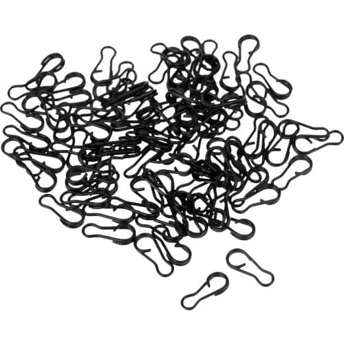 100 Pieces Fishing Swivels Pin Fishing Connectors Quick Link Clips 1.25cm