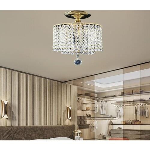 Modern crystal LED chandelier bedroom living room lighting hotel lobby restaurant villa chandelier direct sales