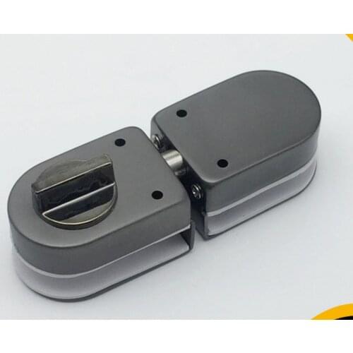 10-12mm Glass Door Bathroom Bolt Lock Security Glass Ground Double Door Lock Single Door Non Opening Black Door Locks