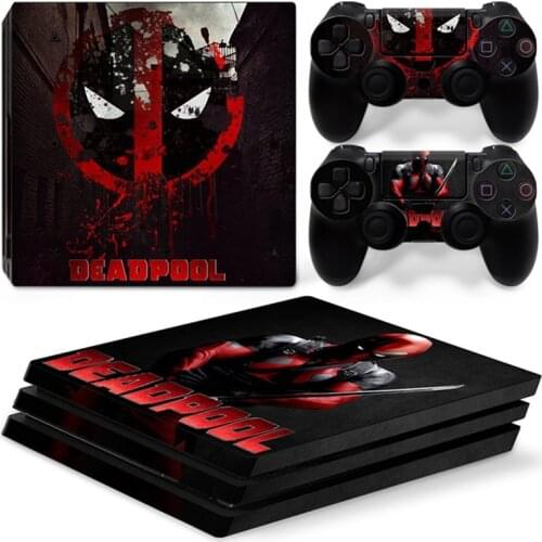 Marvel Captain America Vinyl Skin Sticker for PS4 PlayStation 4 Pro Console and 2 Controllers Decal Cover Game Accessories