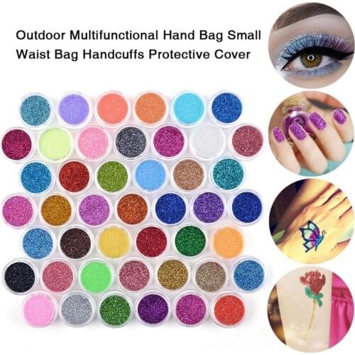 45pcs/set Nail Glitter Powder Nail Art Make Up Shimmer Powder DIY Decoration Makeup Tips Tools Nail U1B4