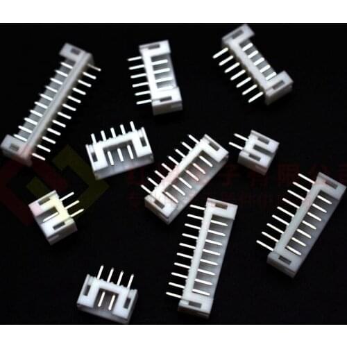 50pcs PH2.0 connector 2.0MM PITCH MALE pin header 2P/3P/4P/5P/6P/7P/8P Straight needle FOR PCB BOARD PH 2MM
