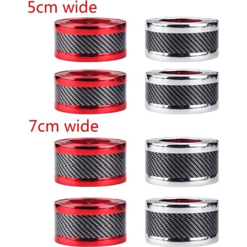 Car Sticker 5D Carbon Fiber Rubber Protector Door Sill Auto Styling Car Bumper Strip Protectors Car Styling Exterior Accessories