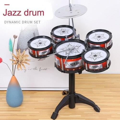 Chiger Music Toys for Children Instruments Jazz Drum Set Toddler Rock Band mini Musical Toys Kid Music Educational Brain Gifts