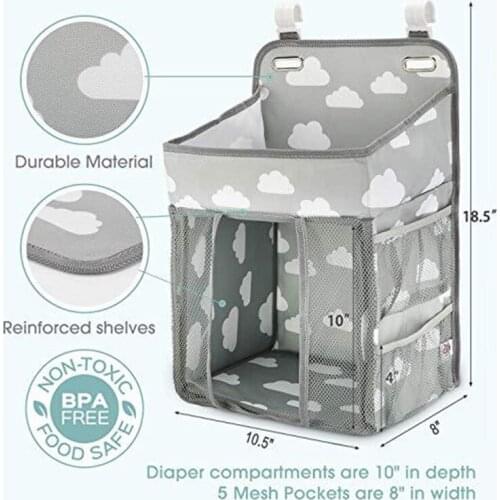 Baby Diaper Caddy and Hanging Organizers Crib Storage Organizer Diaper Organization Storage For Baby Room HFing