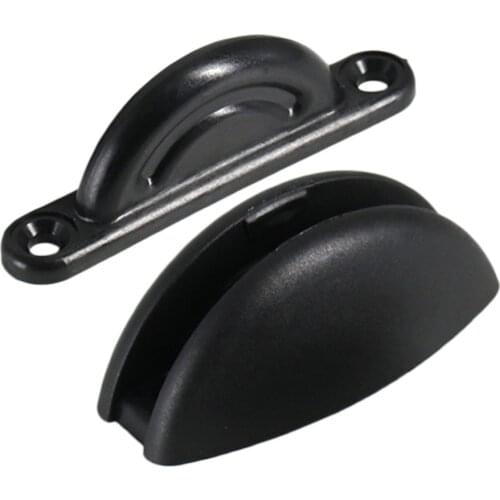 MagiDeal RV Camper Boat Motorhome Door Stop Cabinet Catch Latch Nylon Black
