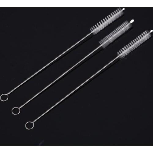 8 inch 10mm Reusable Stainless Steel Drinking Straws Cleaning Brush Cleans Sippy Cup Glass Straws Brush LX8968