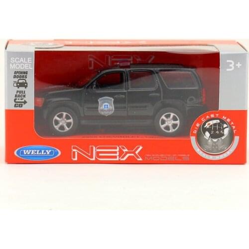 Welly Diecast Alloy 1:36 Car Model 2008 Chevrolet SUV Police Vehicle Collection Decoration Souvenir Ornaments Display Boy Toys